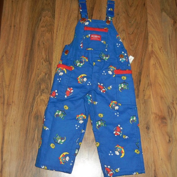 Oshkosh B’Gosh Vintage Mouse Corduroy Vestbak Bib Overalls NEW